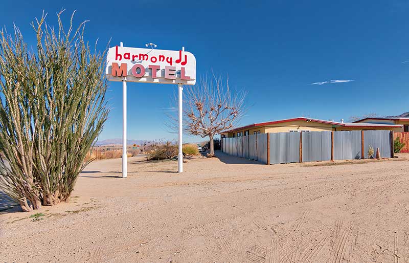 Harmony Motel historic sign